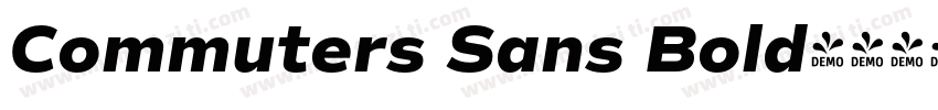 Commuters Sans Bold字体转换